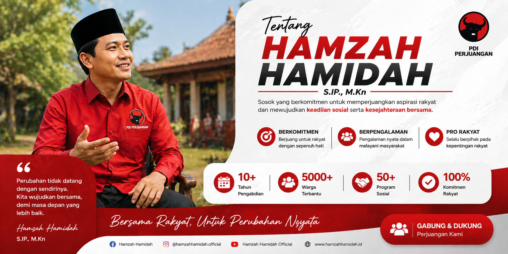 Komitmen HAMZAH HAMIDAH untuk Rakyat